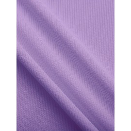 Sold Ribbed Elastic Waist Shorts, Casual Basic Shorts For Summer & Spring, Women's Clothing