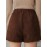Slant Pocket Elastic Waist Shorts, Casual Loose Shorts For Spring & Summer, Women's Clothing