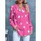 Women's Business Casual Tops Summer Long Sleeve Silk Button Down Shirts V Neck Chiffon Blouse